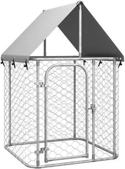 vidaXL Outdoor-Hundezwinger mit Dach 100x100x150cm (171495)
