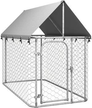 vidaXL Outdoor-Hundezwinger mit Dach 200x100x150cm (171496)