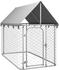 200x100x150cm (171496): vidaXL Outdoor-Hundezwinger mit Dach (171)