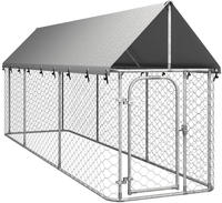 vidaXL Outdoor-Hundezwinger mit Dach 400x100x150 cm