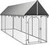 400x100x150cm (171497): vidaXL Outdoor-Hundezwinger mit Dach (171)