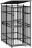 1,84 m² (3097946): vidaXL Outdoor-Hundezwinger mit Dach Stahl (30979)