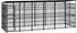 vidaXL Outdoor-Hundezwinger mit Dach Stahl (30979)