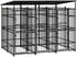 5,53 m² (3097948): vidaXL Outdoor-Hundezwinger mit Dach Stahl (30979)