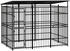 vidaXL Outdoor-Hundezwinger mit Dach Stahl (30979)