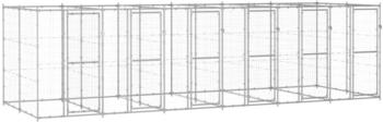 vidaXL Outdoor-Hundezwinger Verzinkter Stahl 14,52 m² (3082286)