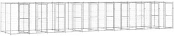 vidaXL Outdoor-Hundezwinger Verzinkter Stahl 24,2 m² (3082290)