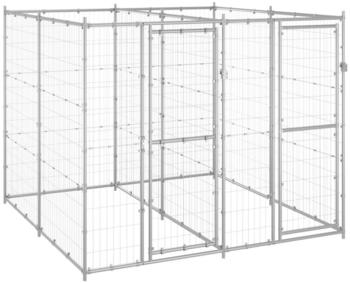 vidaXL Outdoor-Hundezwinger Verzinkter Stahl 4,84 m² (3082282)