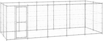 vidaXL Outdoor-Hundezwinger Verzinkter Stahl 12,1 m² (3082309)