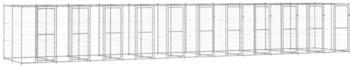 vidaXL Outdoor-Hundezwinger Verzinkter Stahl 26,62 m² (3082291)