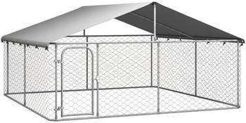vidaXL Outdoor-Hundezwinger mit Dach 300x300x150cm (171501)