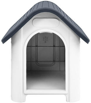 vidaXL Hundehütte 59x75x66cm Polypropylen grau (152226)