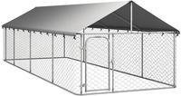 vidaXL Outdoor-Hundezwinger mit Dach 600x200x150 cm