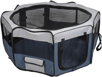 Flamingo Haustier Laufstall Flavio 116x116x48cm L blau (520814)