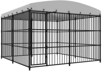 vidaXL Outdoor-Hundezwinger mit Überdachung 300x300x210cm (170895)