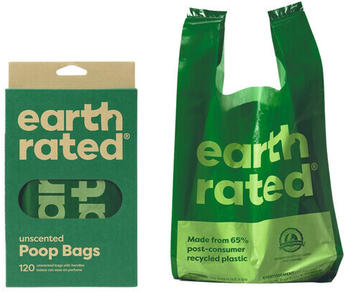 Earth Rated PoopBags Easy-Tie Handle Bags ohne Duft 120-Stk.