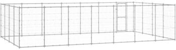 vidaXL Outdoor-Hundezwinger Verzinkter Stahl 33,88 m² (3082320)
