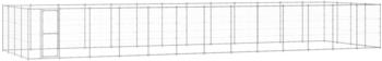 vidaXL Outdoor-Hundezwinger Verzinkter Stahl 53,24 m² (3082322)