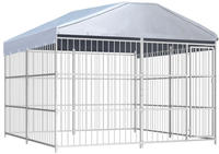 vidaXL Outdoor-Hundezwinger mit &Uuml;berdachung 300&times;300&times;200 cm