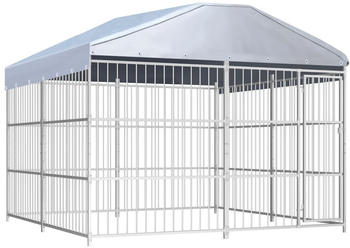 vidaXL Outdoor-Hundezwinger mit &Uuml;berdachung 300x300x200cm (144625)