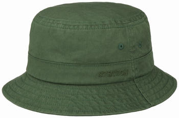 Stetson Bucket Cotton Twill Schmaler Fischerhut (1811110) gr&uuml;n