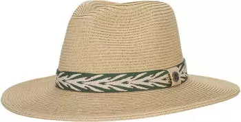 P.A.C. Ecuador Panama Straw Hat beige/twig green