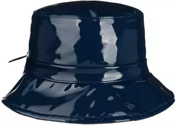 bedacht Lack Bucket Regenhut dunkelblau