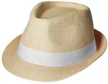 Elasto Panama Hut Salvador beige/wei&szlig;