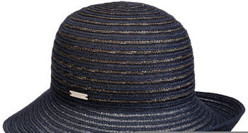 Seeberger Hats Levia Strohhut mit Aufschlag blau-dunkelblau
