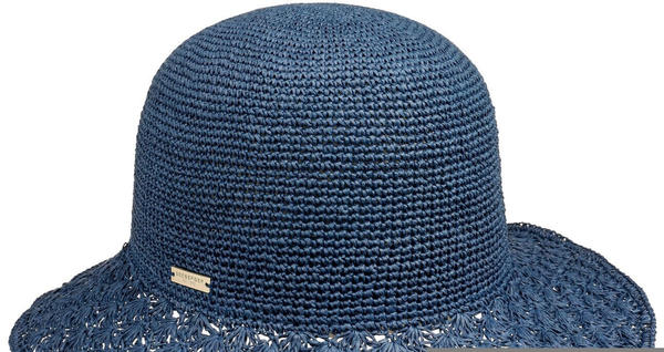 Seeberger Hats Alexia Crochet Damen Strohhut dunkelblau