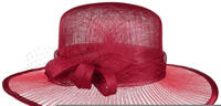 Seeberger Hats Sinamay Damen Anlasshut rot