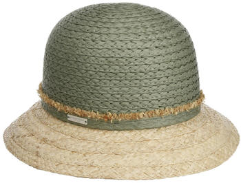 Seeberger Hats New Twotone Cloche Strohglocke oliv
