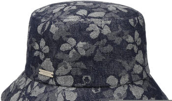 Seeberger Hats Denim Flower Bucket Stoffhut denim