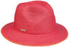Seeberger Hats Katalia Strohhut mit UV-Schutz fuchsia