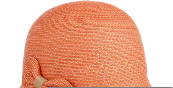 Seeberger Hats Katalia Strohglocke koralle