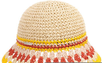 Seeberger Hats Coloured Brim Strohglocke natur-gelb