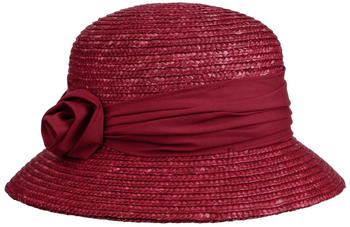 Seeberger Hats Kassida Strohglocke dunkelrot