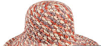 Seeberger Hats Multicolour Crochet Damen Schlapphut natur-rot