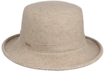 Seeberger Hats Feltara Bucket Stoffhut beige