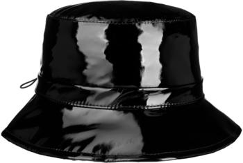 bedacht Lack Bucket Regenhut schwarz