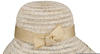 Seeberger Hats Strohglocke mit Sinamay-Schleife beige