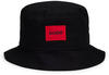 Hugo Fischerhut aus Baumwoll-Twill mit rotem Logo-Etikett - Style Larry-PL (50496443) schwarz