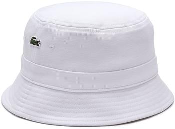 Lacoste Unisex Organic Cotton Bucket Hat white