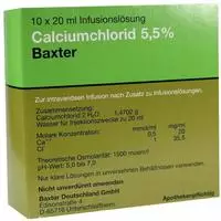 Calciumchlorid L&ouml;sung 5,5% Ampullen 10X20 ml