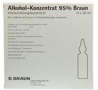 Alkohol 95% Infusionsl&ouml;sungskonzentrat 10X20 ml