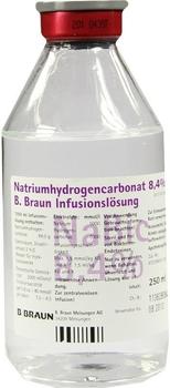 B. Braun Natrium Hydrogencarbonat 8,4% Glas (250 ml)