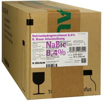 B. Braun Natrium Hydrogencarbonat 8,4% Glas (10 x 250 ml)