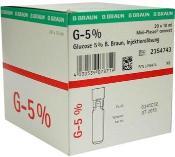 B. Braun Glucose 5% Mini Plasco connect (20 x 10 ml)