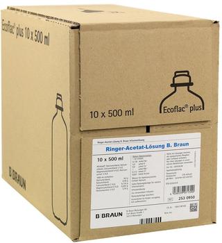 B. Braun Ringer Acetat Inf.-Lsg. Ecoflac Plus (10 x 500 ml)