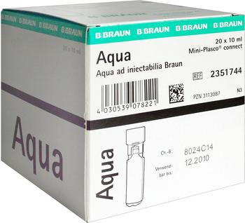 B. Braun Aqua Ad Injectabilia Miniplasco Connect Ampullen (20 x 10 ml)